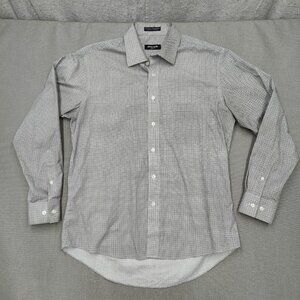 2/$20 Pierre Cardin Slim Fit Mens M Button Down Dress Shirt Normcore Business